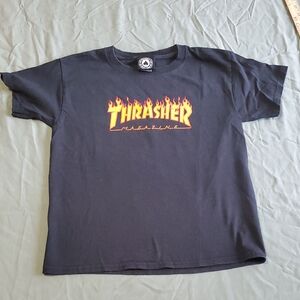Thrasher▪︎Live To Skate▪︎Skate Or Die▪︎  Kids Tee in Black. Never Worn.